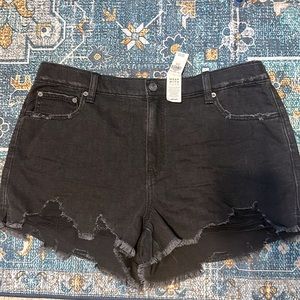 NWT Aerie Daydream Denim Short Black - elastic waist